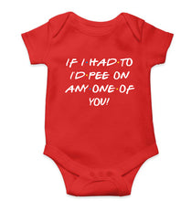 Load image into Gallery viewer, if i had to i&#39;d pee on anyone of you Kids Romper For Baby Boy/Girl-0-5 Months(18 Inches)-Red-Ektarfa.online
