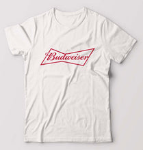 Load image into Gallery viewer, Budweiser T-Shirt for Men-S(38 Inches)-White-Ektarfa.online
