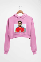 Load image into Gallery viewer, Ravichandran Ashwin Crop HOODIE FOR WOMEN-Light Baby Pink-Ektarfa.online
