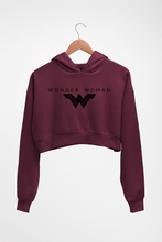 Load image into Gallery viewer, Wonder Woman Superhero Crop HOODIE FOR WOMEN-Maroon-Ektarfa.online
