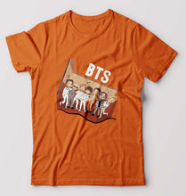 Load image into Gallery viewer, BTS Kpop T-Shirt for Men-Orange-Ektarfa.online
