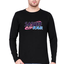 Load image into Gallery viewer, Sasuke Full Sleeves T-Shirt for Men-S(38 Inches)-Black-Ektarfa.online

