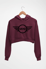 Load image into Gallery viewer, Mini Cooper Crop HOODIE FOR WOMEN-Maroon-Ektarfa.online

