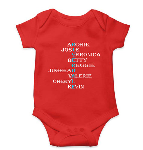 Riverdale Kids Romper For Baby Boy/Girl-Red-Ektarfa.online