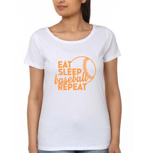 Load image into Gallery viewer, Baseball T-Shirt for Women-White-Ektarfa.online
