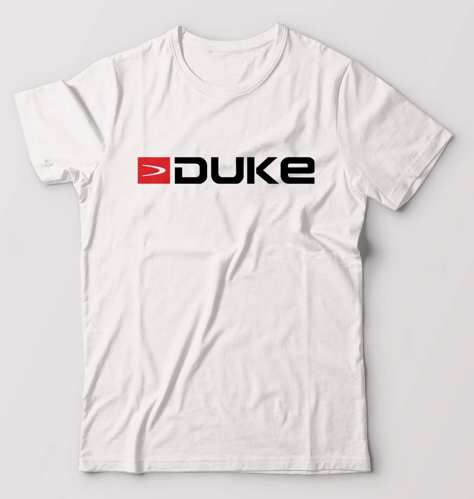 Duke T-Shirt for Men-S(38 Inches)-White-Ektarfa.online