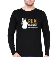 Load image into Gallery viewer, Rum Full Sleeves T-Shirt for Men-S(38 Inches)-Black-Ektarfa.online
