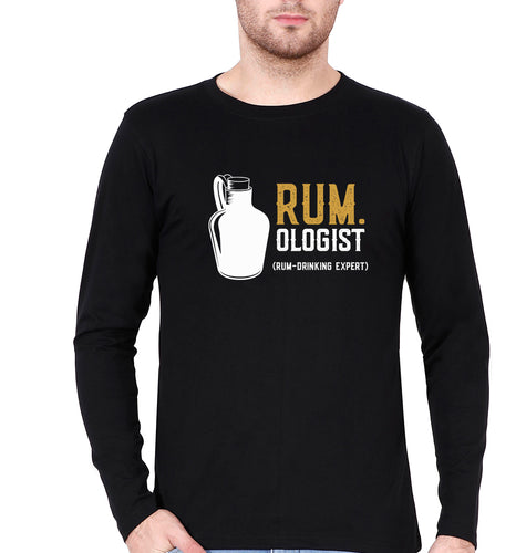 Rum Full Sleeves T-Shirt for Men-Black-Ektarfa.online