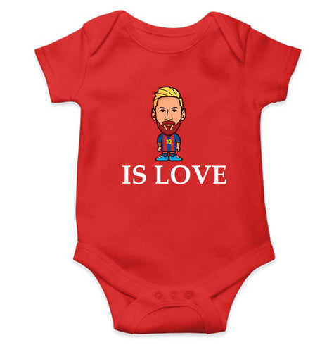 Messi Kids Romper For Baby Boy/Girl-0-5 Months(18 Inches)-Red-Ektarfa.online