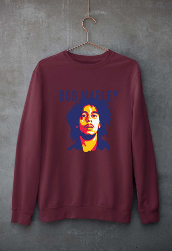 Bob Marley Unisex Sweatshirt for Men/Women-Maroon-Ektarfa.online