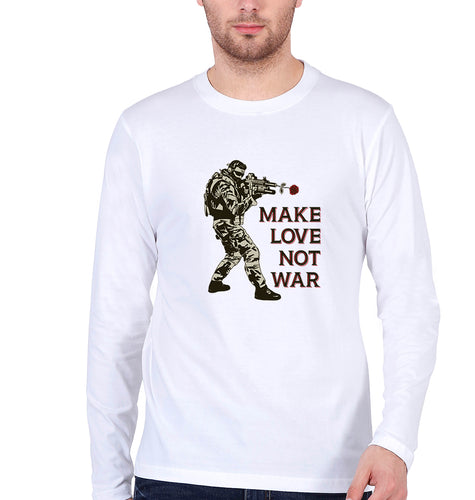 Guns N' Roses Make Love Not War Full Sleeves T-Shirt for Men-White-Ektarfa.online