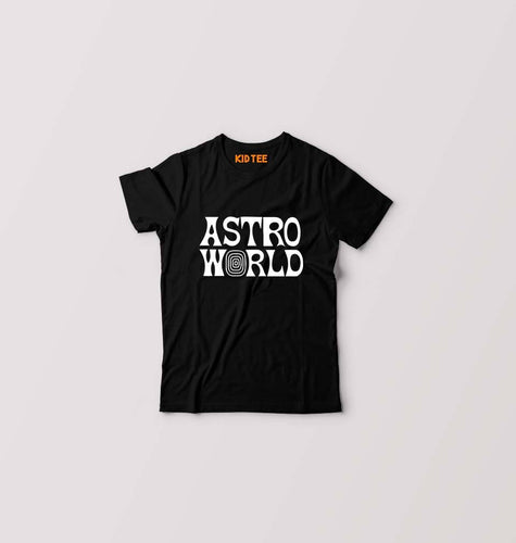 Astroworld Travis Scott Kids T-Shirt for Boy/Girl-0-1 Year(20 Inches)-Black-Ektarfa.online