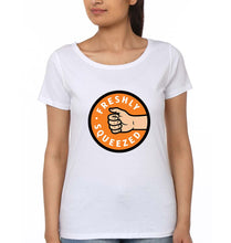 Load image into Gallery viewer, Orange Cassidy - Freshly Squeezed T-Shirt for Women-XS(32 Inches)-White-Ektarfa.online
