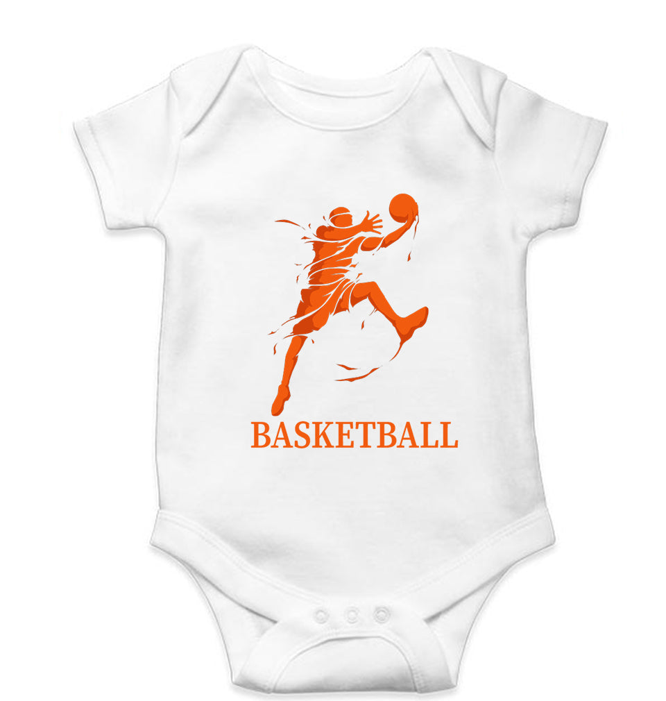 NBA Basketball Kids Romper For Baby Boy/Girl-0-5 Months(18 Inches)-White-Ektarfa.online