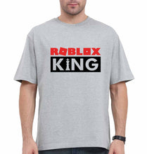 Load image into Gallery viewer, Roblox Oversized T-Shirt for Men-Grey-Ektarfa.online

