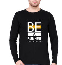 Load image into Gallery viewer, Runner Running Full Sleeves T-Shirt for Men-Black-Ektarfa.online
