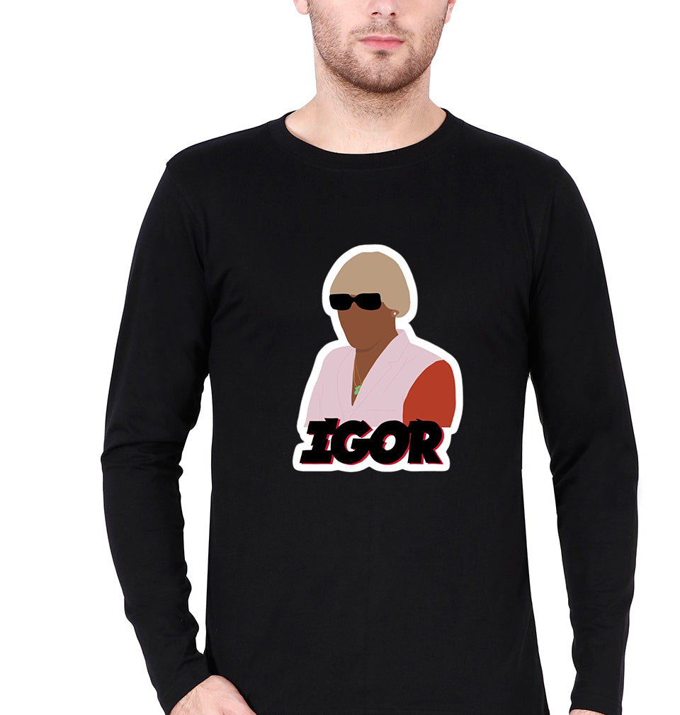 Igor Full Sleeves T-Shirt for Men-Black-Ektarfa.online