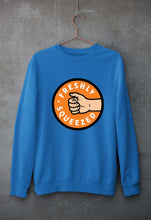 Load image into Gallery viewer, Orange Cassidy - Freshly Squeezed Friends Unisex Sweatshirt for Men/Women-S(40 Inches)-Royal Blue-Ektarfa.online
