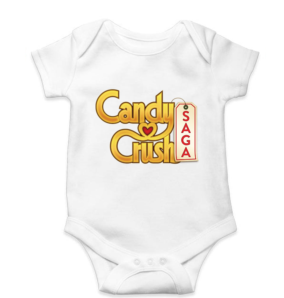 Candy Crush Kids Romper For Baby Boy/Girl-0-5 Months(18 Inches)-White-Ektarfa.online