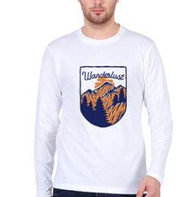 Load image into Gallery viewer, Wanderlust Full Sleeves T-Shirt for Men-S(38 Inches)-White-Ektarfa.online

