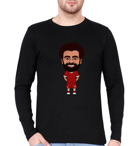 Mohamed Salah Full Sleeves T-Shirt for Men-Black-Ektarfa.online