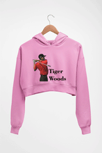 Load image into Gallery viewer, Tiger Woods Crop HOODIE FOR WOMEN-Light Baby Pink-Ektarfa.online
