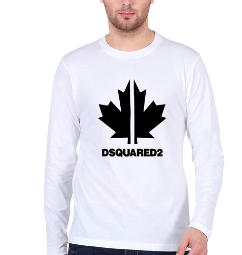 DSQUARED2 Full Sleeves T-Shirt for Men-White-Ektarfa.online
