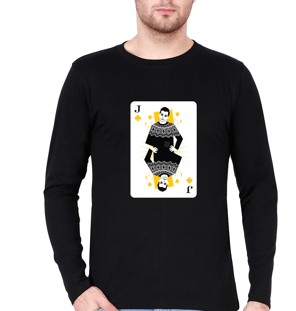 Risa Rodil Full Sleeves T-Shirt for Men-Black-Ektarfa.online