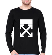 Load image into Gallery viewer, Off-white Full Sleeves T-Shirt for Men-Black-Ektarfa.online
