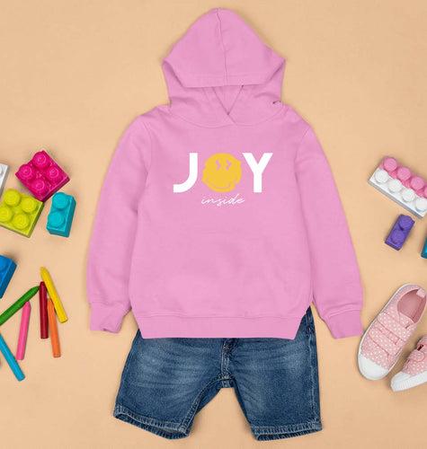 Joy Emoji Kids Hoodie for Boy/Girl-Light Baby Pink-Ektarfa.online
