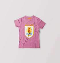 Load image into Gallery viewer, Uruguay Football Kids T-Shirt for Boy/Girl-0-1 Year(20 Inches)-Pink-Ektarfa.online
