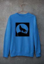 Load image into Gallery viewer, Wolf Unisex Sweatshirt for Men/Women-S(40 Inches)-Royal Blue-Ektarfa.online
