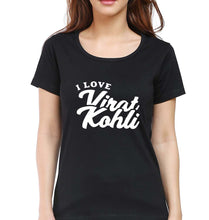 Load image into Gallery viewer, Virat Kohli T-Shirt for Women-Black-Ektarfa.online
