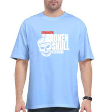 Load image into Gallery viewer, Stone Cold Steve Austin (WWE) Oversized T-Shirt for Men-Baby Blue-Ektarfa.online
