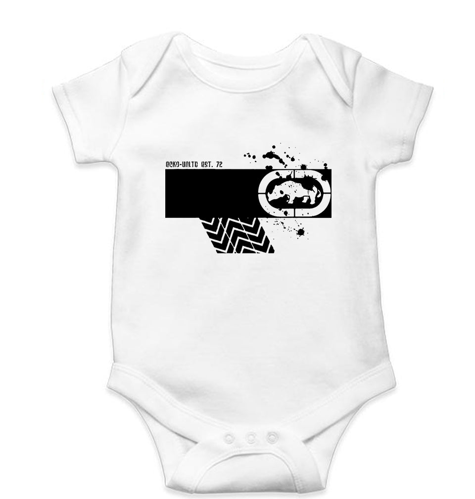 Ecko Unltd Kids Romper For Baby Boy/Girl-0-5 Months(18 Inches)-White-Ektarfa.online