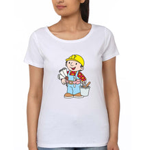 Load image into Gallery viewer, Bob the Builder T-Shirt for Women-XS(32 Inches)-White-Ektarfa.online
