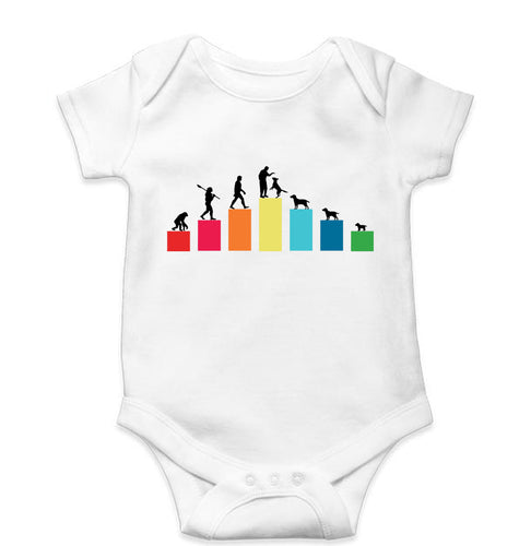 Dog Evolution Kids Romper For Baby Boy/Girl-White-Ektarfa.online