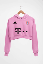 Load image into Gallery viewer, FC Bayern Munich 2021-22 Crop HOODIE FOR WOMEN-Light Baby Pink-Ektarfa.online

