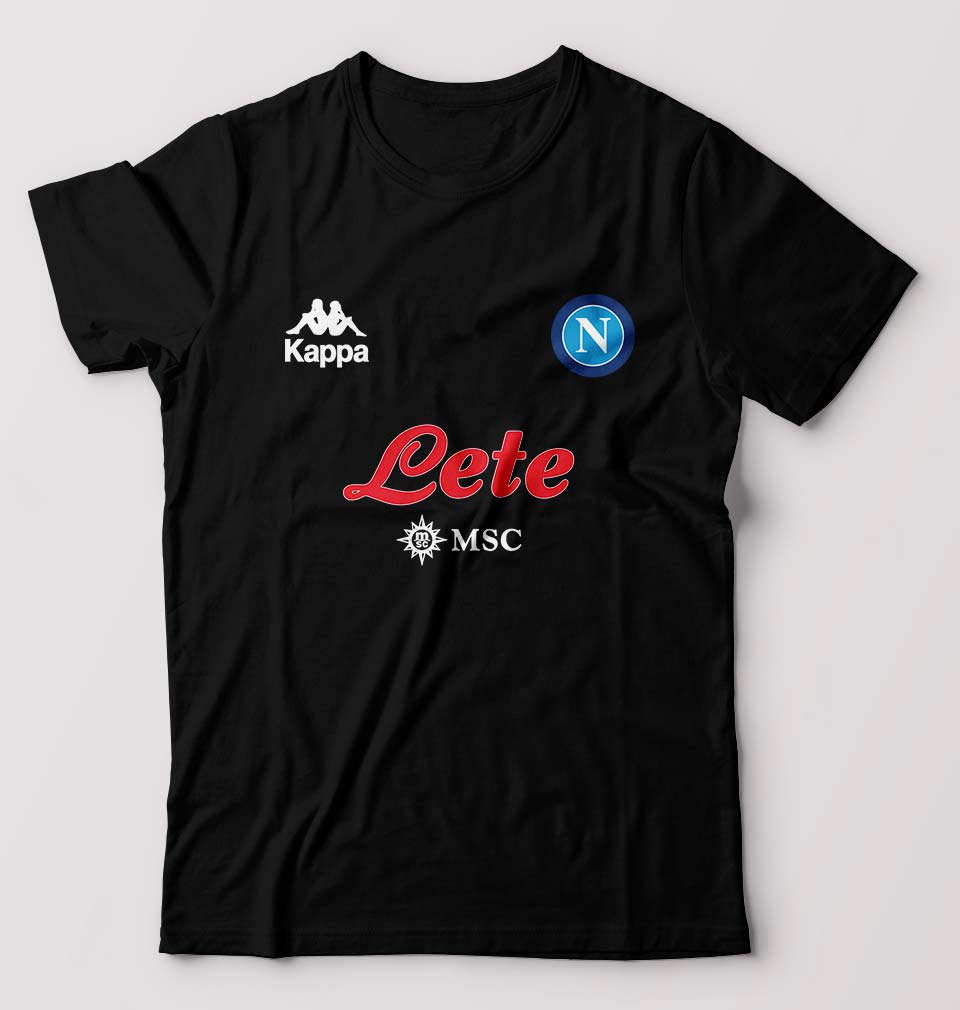 Napoli 2021-22 T-Shirt for Men-S(38 Inches)-Black-Ektarfa.online