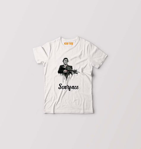 Scarface Kids T-Shirt for Boy/Girl-White-Ektarfa.online