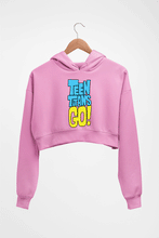 Load image into Gallery viewer, Teen Titans Go! Crop HOODIE FOR WOMEN-Light Baby Pink-Ektarfa.online
