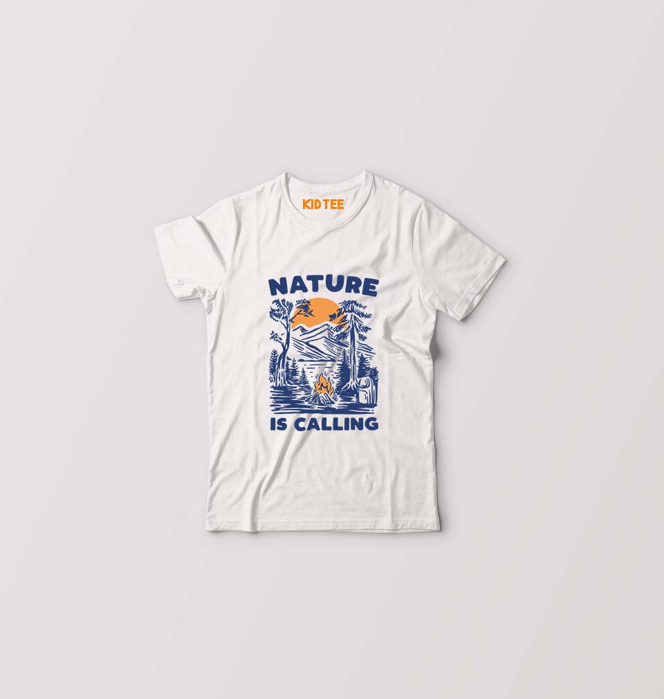Nature Kids T-Shirt for Boy/Girl-White-Ektarfa.online