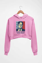 Load image into Gallery viewer, Dwight Schrute Crop HOODIE FOR WOMEN-Light baby pink-Ektarfa.online
