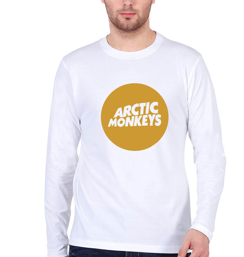 Arctic Monkeys Full Sleeves T-Shirt for Men-White-Ektarfa.online