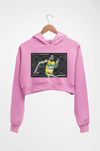 Load image into Gallery viewer, Usain Bolt Crop HOODIE FOR WOMEN-Light Baby Pink-Ektarfa.online
