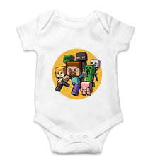 Load image into Gallery viewer, Minecraft Kids Romper For Baby Boy/Girl-0-5 Months(18 Inches)-White-Ektarfa.online
