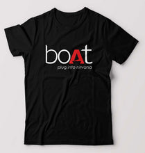 Load image into Gallery viewer, Boat T-Shirt for Men-S(38 Inches)-Black-Ektarfa.online
