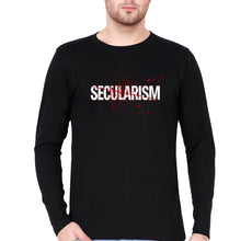 Load image into Gallery viewer, Secularism Full Sleeves T-Shirt for Men-Black-Ektarfa.online
