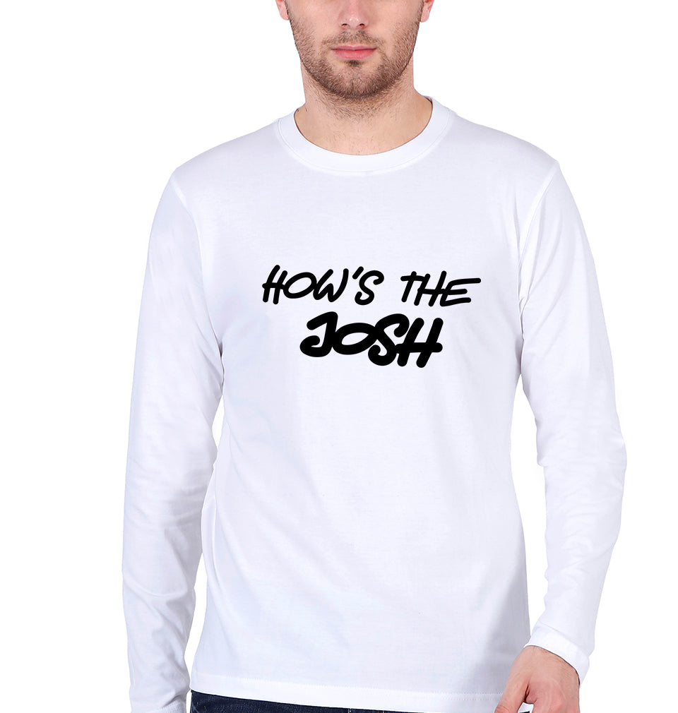 How's The Josh Full Sleeves T-Shirt for Men-White-Ektarfa.online