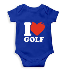 Load image into Gallery viewer, I Love Golf Kids Romper For Baby Boy/Girl-0-5 Months(18 Inches)-Royal Blue-Ektarfa.online
